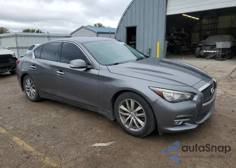 2014 Infiniti Q50 Base z USA, uszkodzony, nr VIN JN1BV7AP8EM686953